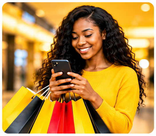 Customer shopping with Kokokor