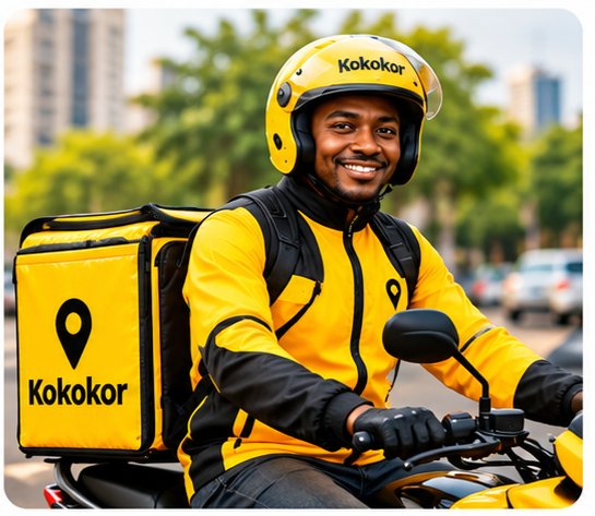 Kokokor delivery rider